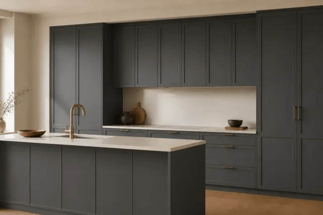Willow Charcoal cabinet color sample