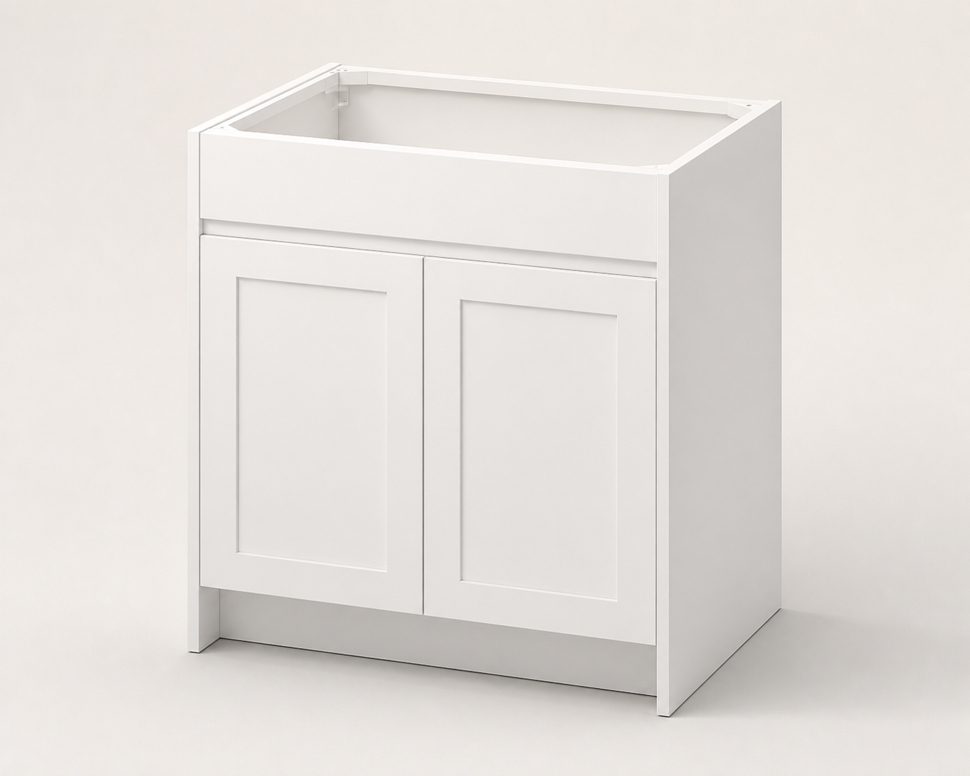 27'' Vanity double door wood color generated product render